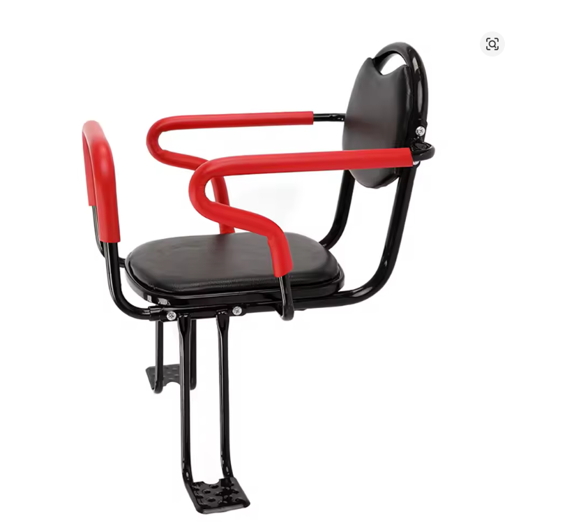 Porte_bébé_vélo_UltraSecur_rouge_et_noir