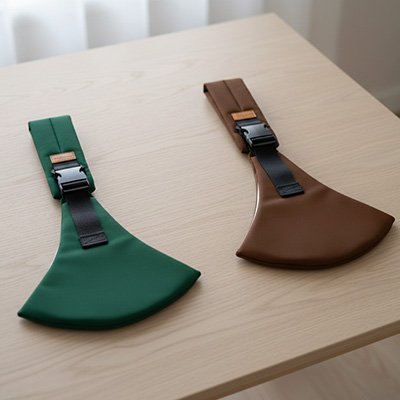 Écharpe_de_portage_Confort Ergonomique_vert_et_marron