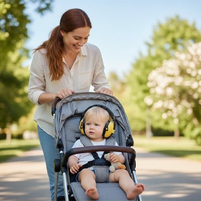 Casque anti bruit bébé | Protection Confort - L'espace bébé