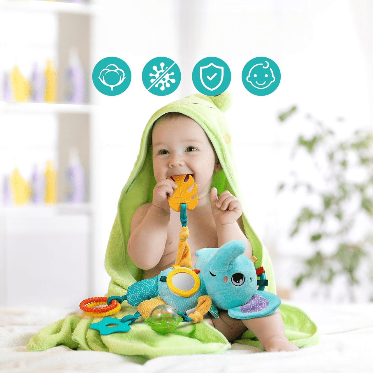 Jouet d'éveil - SoftHangingToy™ - Elephant - L'espace bébé