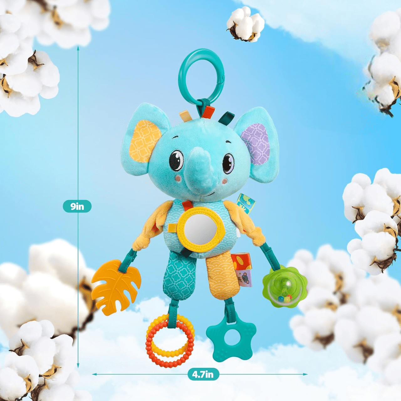 Jouet d'éveil - SoftHangingToy™ - Elephant - L'espace bébé