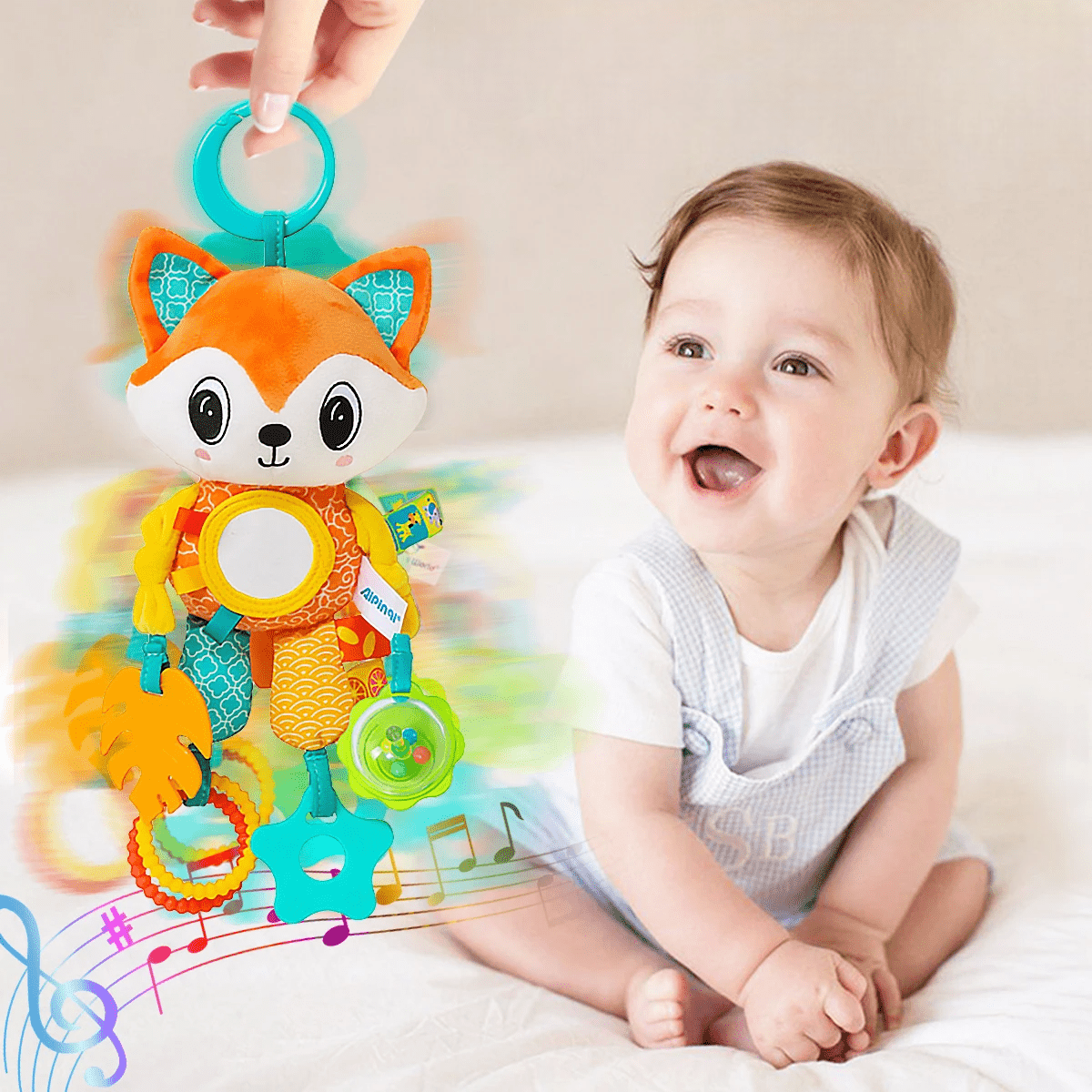 Jouet d'éveil - SoftHangingToy™ - Renard - L'espace bébé