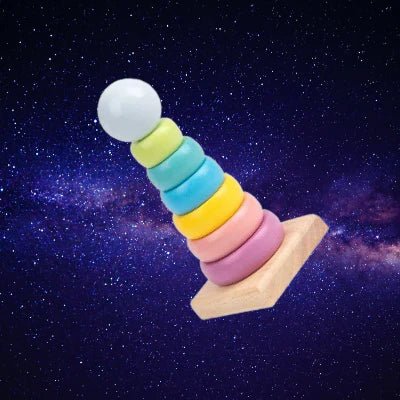 Jouet en Bois - WoodenToys™ - Tour Macaron - L'espace bébé