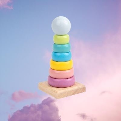 Jouet en Bois - WoodenToys™ - Tour Macaron - L'espace bébé