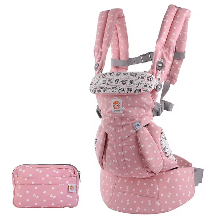 Porte-bébé-bretelles-360° ajustables-rose