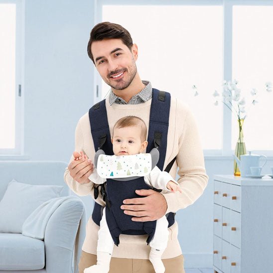 Porte-bébé-papa-content