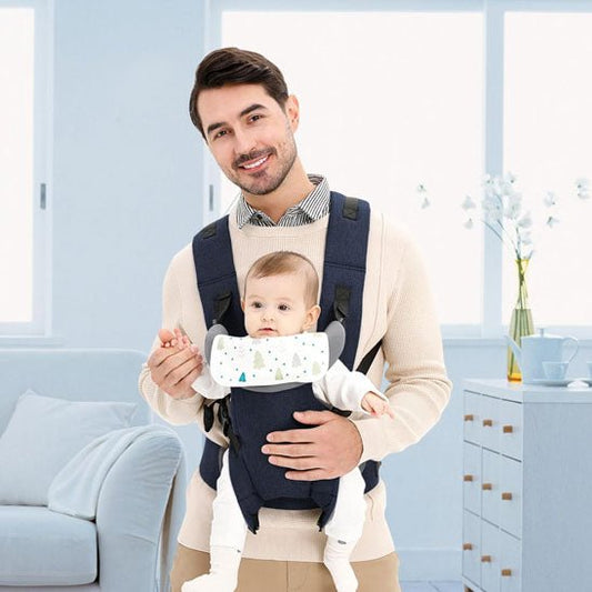 Porte-bébé-papa-content
