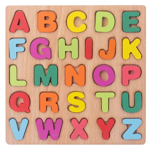 Puzzle en Bois - MontessoriToys™ - Alphabet - L'espace bébé