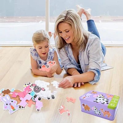 Puzzle Montessori - BabyPuzzle™ - Bétail - L'espace bébé